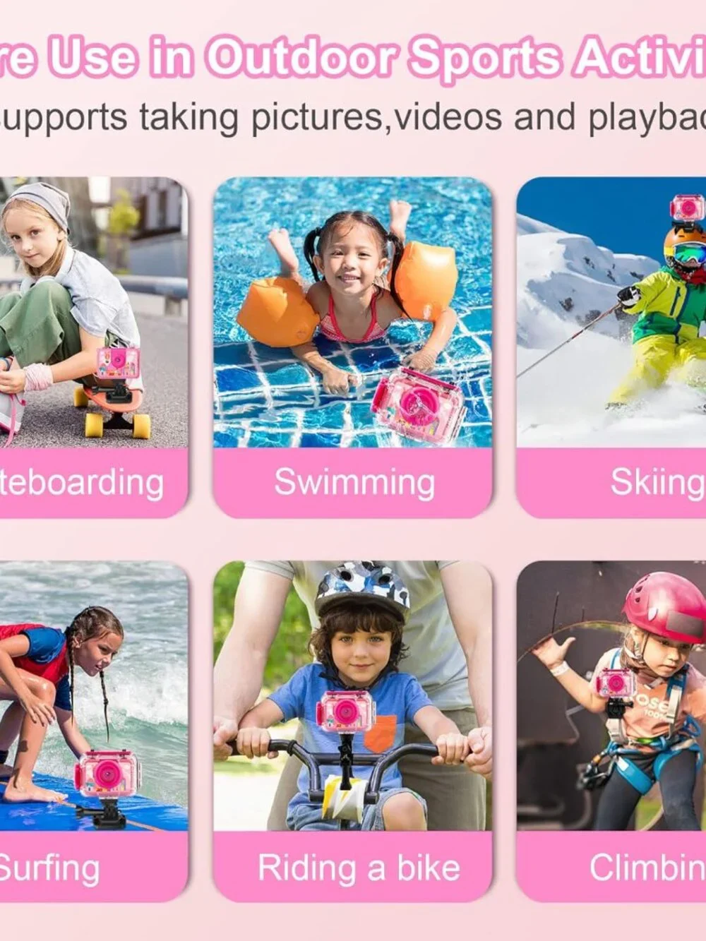 Kids Underwater Action Camera